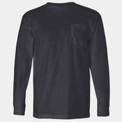 Bayside USA-Made Long Sleeve Pocket T-Shirt