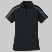 Ladies Silk Touch Performance Colorblock Stripe Polo
