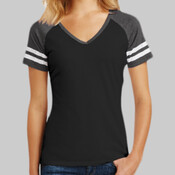Ladies Game V Neck Tee DM476Gil