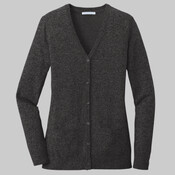 Ladies Marled Cardigan Sweater