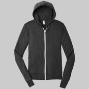 Unisex Triblend Full Zip Lightweight Hoodie