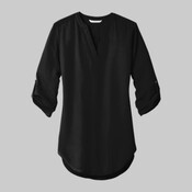 Ladies 3/4 Sleeve Tunic Blouse