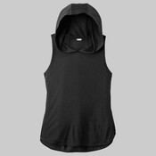 Ladies PosiCharge ® Tri Blend Wicking Draft Hoodie Tank