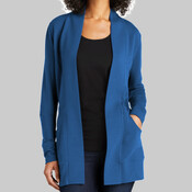 Ladies Microterry Cardigan