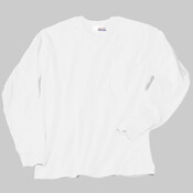 Heavyweight 100% Cotton Long Sleeve T Shirt with Pocket