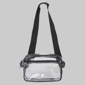 Clear Stadium 2-Pocket Fanny Pack/Crossbody Bag