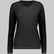 Ladies Super Soft-Spun Poly Long Sleeve Tee