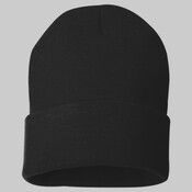 USA-Made 12'' Knit Cuffed Beanie