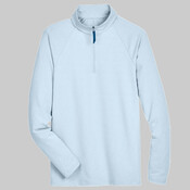 Men's CrownLux Performance® Clubhouse Micro-Stripe Quarter-Zip Pullover