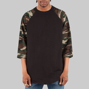 Unisex Camo Raglan Tee
