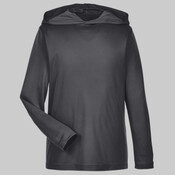 Youth Zone Performance Hooded Long Sleeve T-Shirt