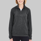 Women's Cool & Dry Heathered Performance Quarter-Zip Pullover