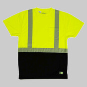 Men's Hi-Vis Class 2 Color Blocked Pocket T-Shirt