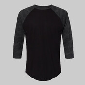 Unisex Baseball Fine Jersey Three-Quarter Sleeve Tee