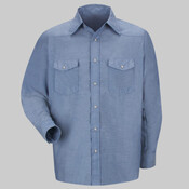 Men's Deluxe Western Style Long Sleeve Shirt
