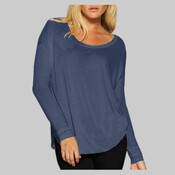 Women’s Flowy 2x1 Ribbed Long Sleeve Tee