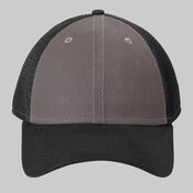 Snapback Contrast Front Mesh Cap
