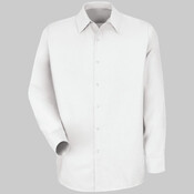 Men's Specialized Pocketless Poplin Long Sleeve Work Shirt