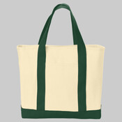 Ideal Twill Two Tone Shopping Tote