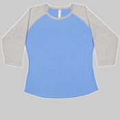 Women's Baseball Fine Jersey Three-Quarter Sleeve Tee