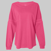 Women's Jersey Pom Pom Long Sleeve T-Shirt