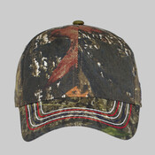 Americana Contrast Stitch Camouflage Cap