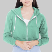 F397 Cropped Flex Fleece Hooded Sweatshirt