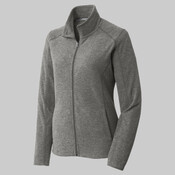 Women's Heather Microfleece Full Zip Jacket
