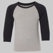 Youth CVC Three-Quarter Sleeve Raglan Tee