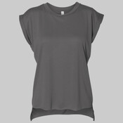 Women’s Flowy Rolled Cuffs Muscle Tee