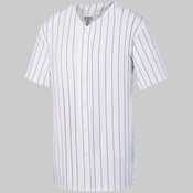 Youth Pinstripe Full Button Baseball Jersey