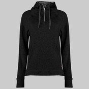 Women's FitFlex French Terry Quarter-Zip Hooded Pullover