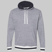 Unisex Peppered Fleece Lapover Hooded Sweatshirt