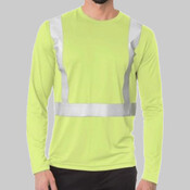 Men's USA-Made Hi-Visibility Long Sleeve Performance T-Shirt