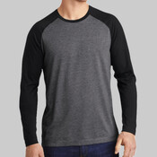 PosiCharge ® Long Sleeve Tri Blend Wicking Raglan Tee