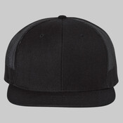 Wool Blend Flat Bill Trucker Cap