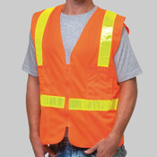 Unisex USA-Made ANSI Solid Surveyor's Vest Class 2