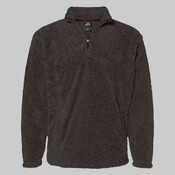 Unisex Boundary Shag Frosty Sherpa Quarter-Zip Pullover