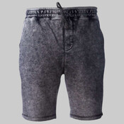 Unisex Mineral Wash Fleece Shorts