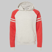 Unisex Nublend® Varsity Colorblocked Raglan Hooded Sweatshirt