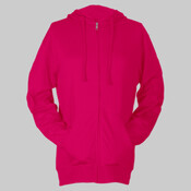 Unisex Beach Full-Zip Hooded Long Sleeve T-Shirt