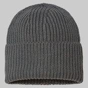 Sustainable Chunky Rib Cuffed Beanie