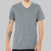 Unisex Heather CVC V Neck Tee