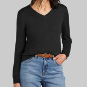 Women's Washable Merino V Neck Sweater