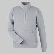 Unisex Pigment-Dyed Fleece Quarter-Zip Pullover