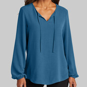 Women's Textured Crepe Blouse