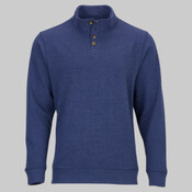 Men's French Terry Button Pullover