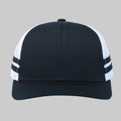 Low-Profile Stripe Trucker Cap