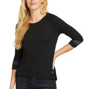 Women's Tri Blend 3/4 Sleeve Tee